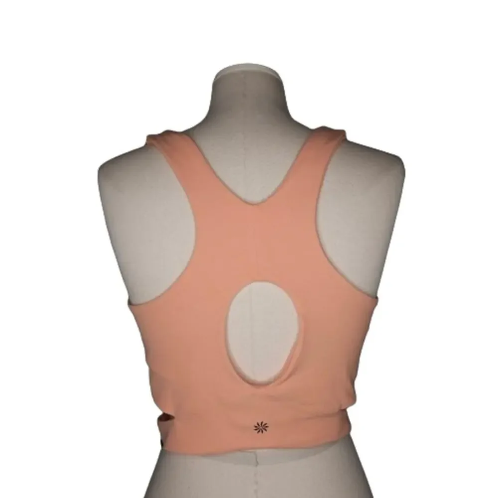Athleta Conscious Cut Out Crop Tank Sports Bra